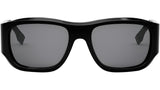 FF Squared Black Rectangular Sunglasses