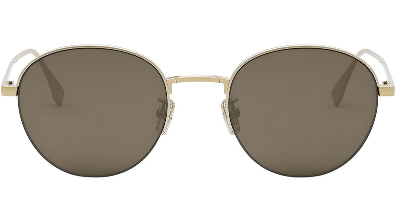 Fendi Travel Yellow Round Sunglasses