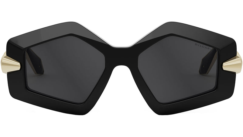 Serpenti Black Geometric Sunglasses