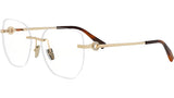 Bvlgari Bvlgari Gold Geometric Eyeglasses