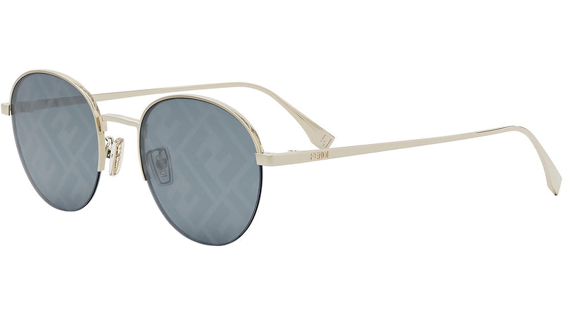 Fendi Travel Yellow Round Sunglasses
