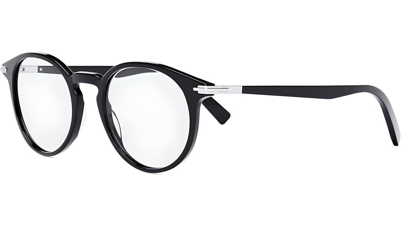 DiorBlackSuitO R6I Black Round Eyeglasses