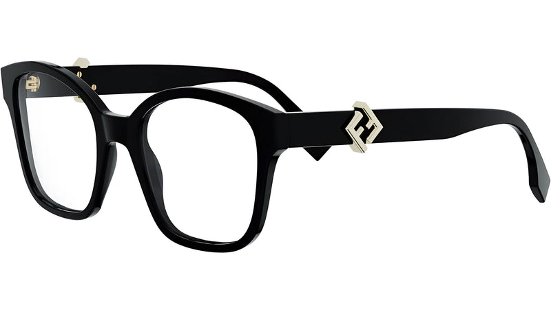 FF Diamonds Black Square Eyeglasses