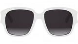 DiorGlow S2I White Geometric Sunglasses