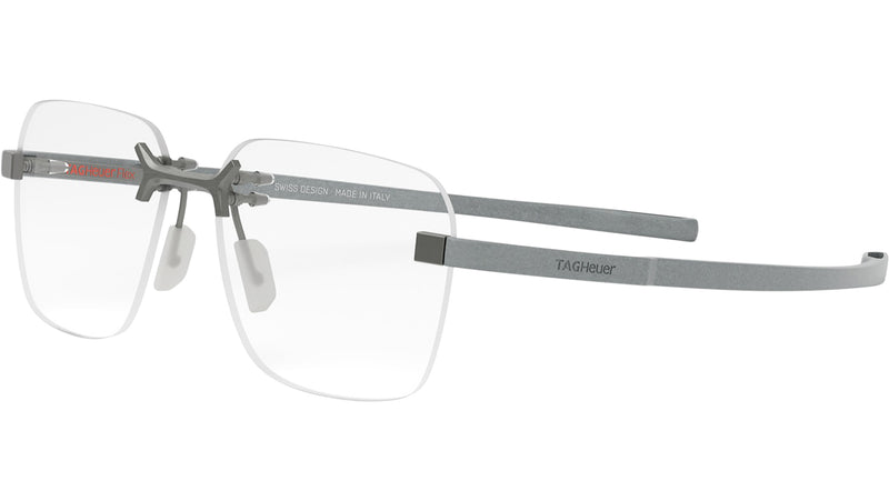 Flex Silver Geometric Eyeglasses
