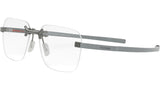 Flex Silver Geometric Eyeglasses