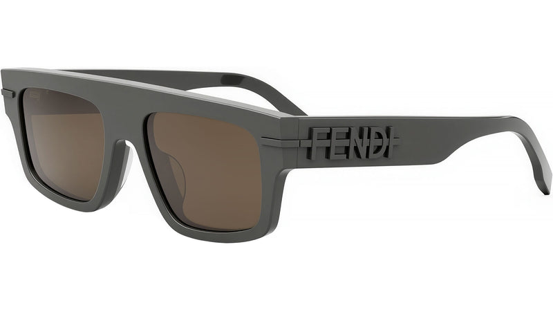 Fendigraphy Grey Rectangular Eyeglasses