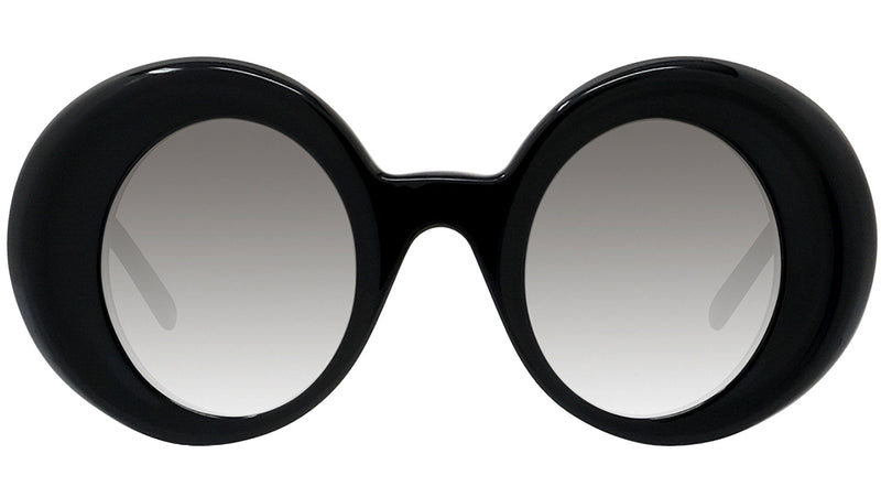 Curvy LW40089I 01B Black Round Sunglasses