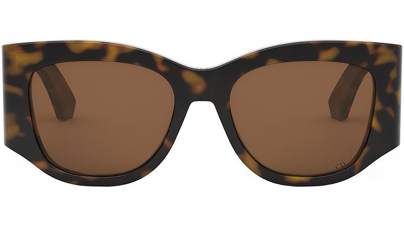 DiorNuit S1I Shiny Havana Geometric Sunglasses
