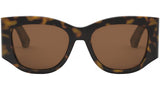 DiorNuit S1I Shiny Havana Geometric Sunglasses