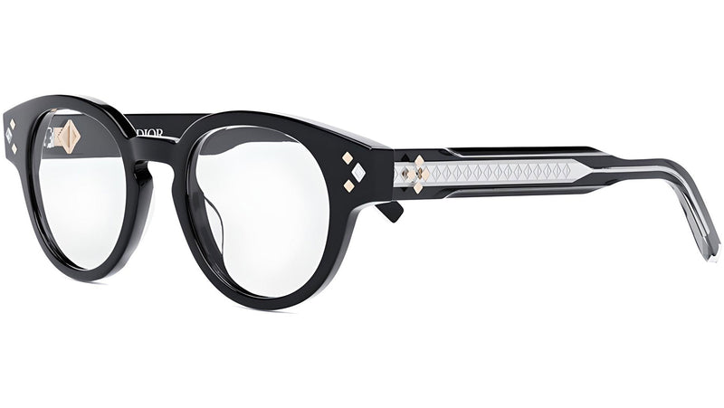 CD DiamondO R1I Black Round Eyeglasses