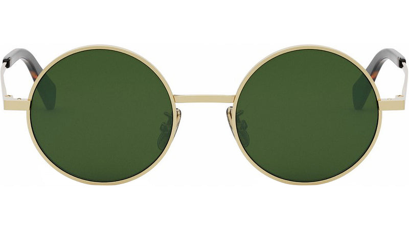 Metal Gold Round Sunglasses