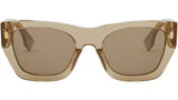 Fendi Roma Brown Rectangular Sunglasses