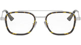 NeoDiorO S6F Shiny Silver Geometric Eyeglasses