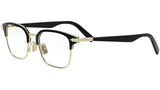 DiorBlackSuitO 24U Shiny Black Browline Eyeglasses