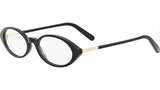 Mini CD O R8I Black Oval Eyeglasses