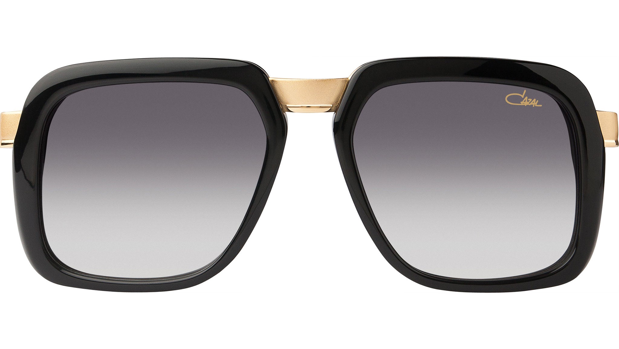 Occhiali Da Sole Cazal 756/3 - Nero Opaco Con Sfumatura Oro/Grigio (001) - Unisex - Foto 3