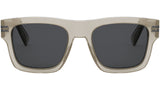 B.zero1 Brown Geometric Sunglasses
