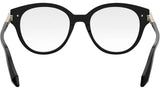 Serpenti Viper Black Round Eyeglasses