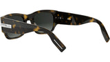 DiorBlackSuit XL S4I Havana Square Sunglasses
