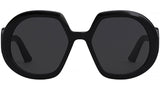 DiorBobby R1U Shiny Black Geometric Sunglasses