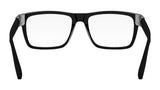 Aluminium Black Rectangular Eyeglasses