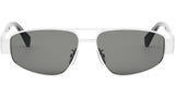 Metal Triomphe Palladium Pilot Sunglasses