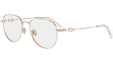 Petit CDO R2U Rose Gold Round Eyeglasses