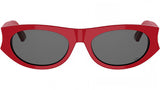 DiorGlow B2I Red Oval Sunglasses