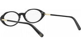 Mini CD O R8I Black Oval Eyeglasses
