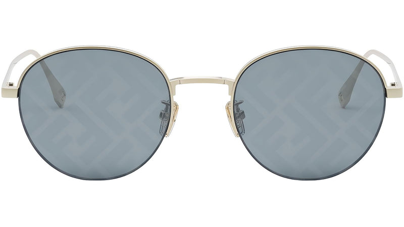 Fendi Travel Yellow Round Sunglasses