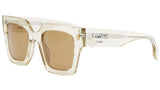 Fendi Roma Yellow Square Sunglasses