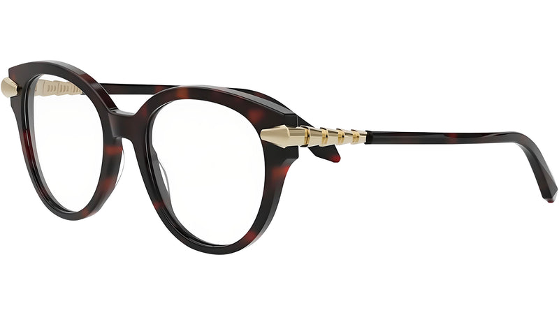 Serpenti Viper Havana Round Eyeglasses