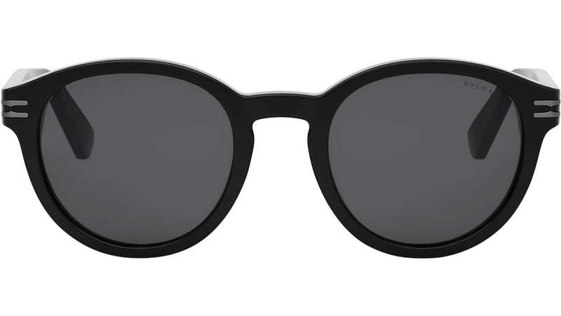 B.zero1 Black Round Sunglasses