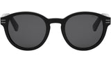 B.zero1 Black Round Sunglasses