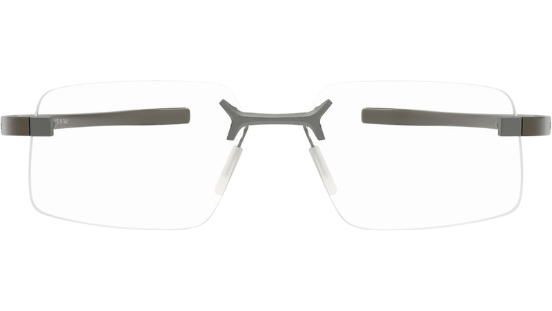 Flex Silver Geometric Eyeglasses