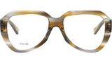 Celine Tortoise Geometric Eyeglasses