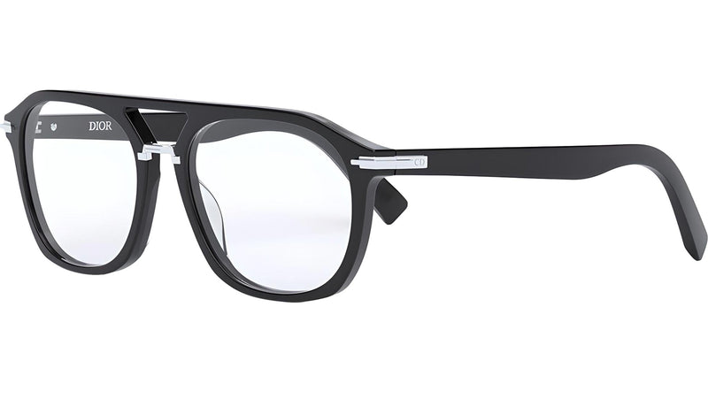 DiorBlackSuitO N1I Black Oval Eyeglasses