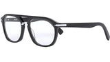 DiorBlackSuitO N1I Black Oval Eyeglasses