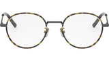 DiorBlackSuitO R9F Tortoise Round Eyeglasses