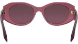 Serpenti Forever Purple Oval Sunglasses