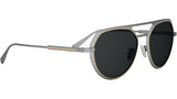 Octo Silver Geometric Sunglasses