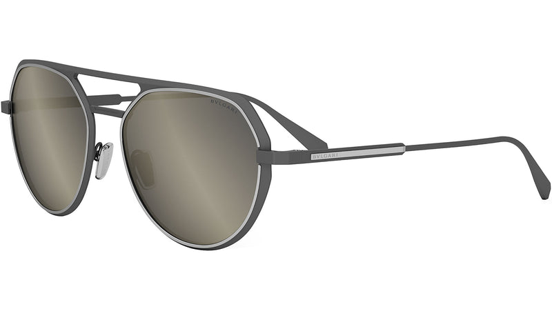 Octo Silver Geometric Sunglasses