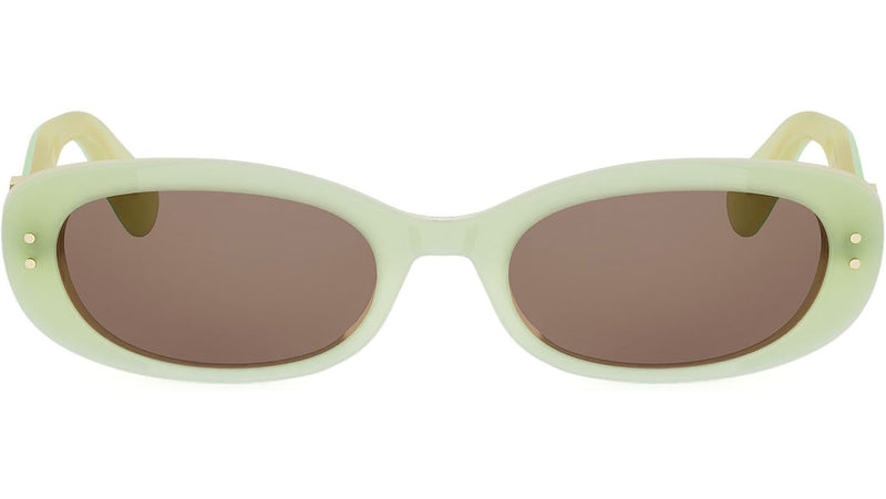 Dior Oblique B1I Green Oval Sunglasses