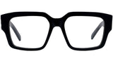 4G Black Square Eyeglasses