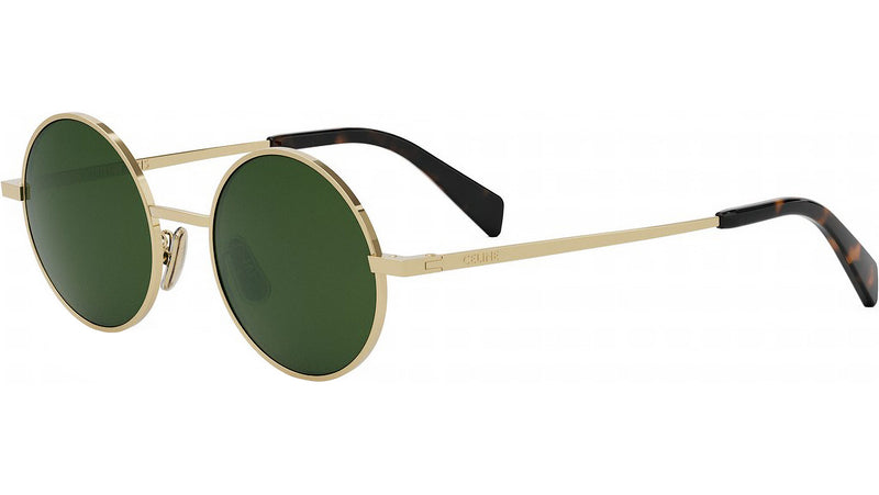 Metal Gold Round Sunglasses