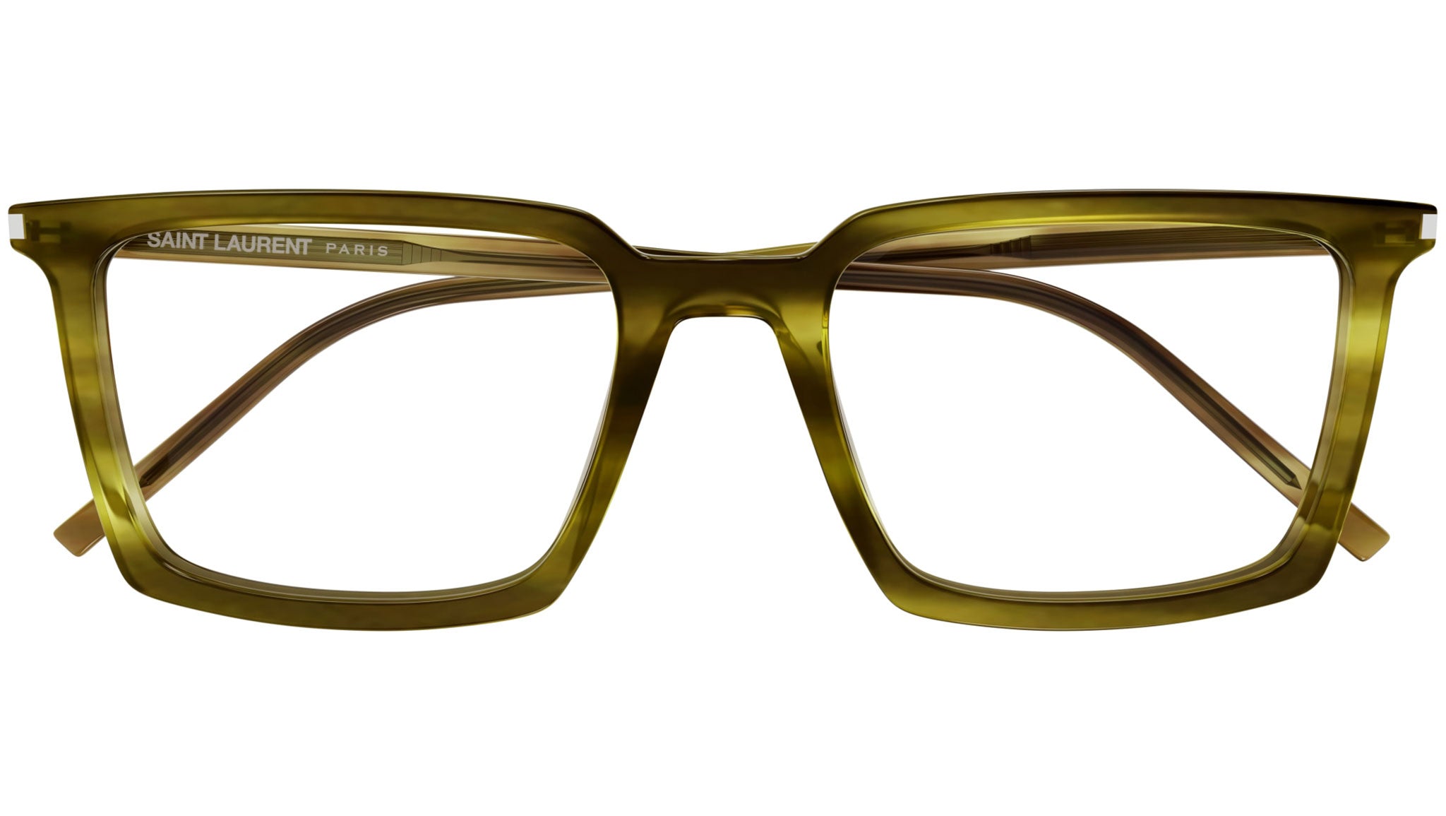 Occhiali da vista Saint Laurent SL 624 004 Kaki Melange Avana