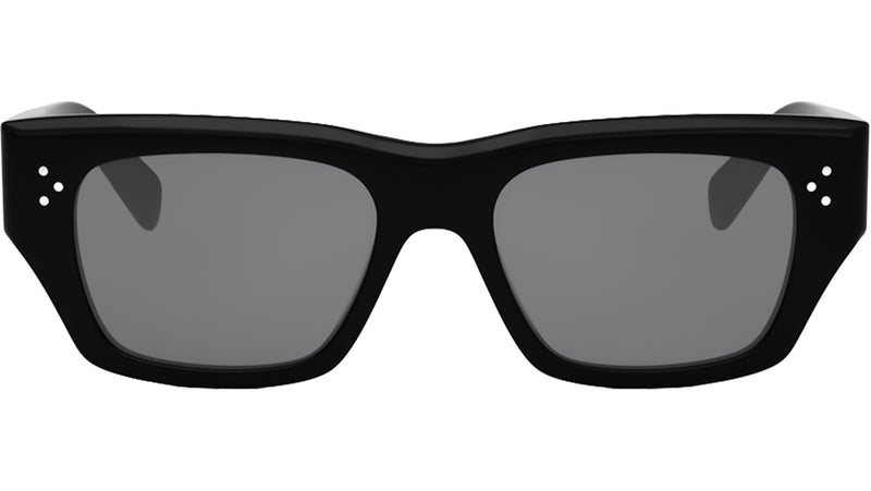 3 Dots HD Black Geometric Sunglasses