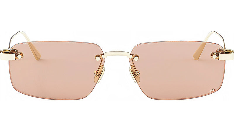 CDior S4U Light Gold Rectangular Sunglasses