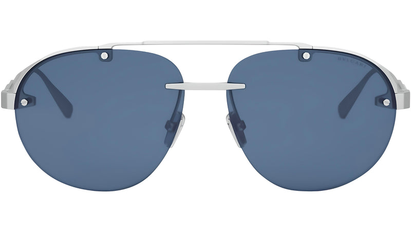 Octo Finissimo Matte Silver Pilot Sunglasses
